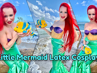 Little Mermaid Latex Cosplay