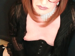Naughty Latex Crossdresser