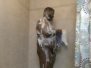 Mid-day Shower lathered up