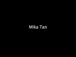 Hot Asian model plays with big boobs sex machine