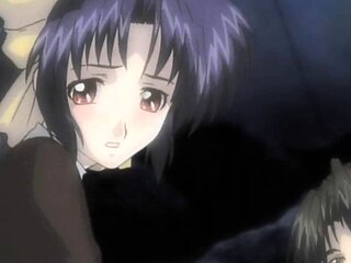 Busty hentai whore rides