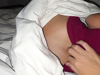 I woke up in the middle of the night with an erect cock and fed my wife with cum