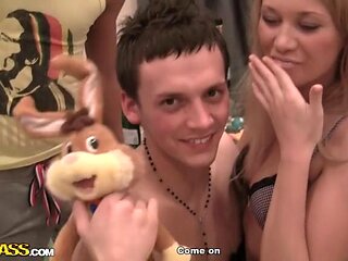 Exciting threesome at a truly crazy sex party