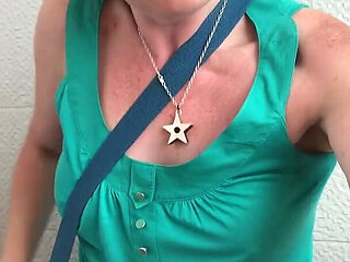 Huge Piss in Public Toilets From Rachel Wriggler, the Blue Eyed Beauty with Big Retro Bush