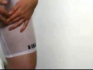 Twink's Webcam See-Through Mesh Cum Show