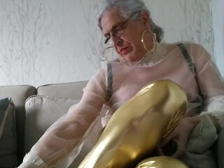 Whore in Leggings with a Whip