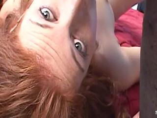 Big Tit Ginger Teen Ginger Blaze with a Hairy Pussy Gets Fucked by a BBC in an Interracial