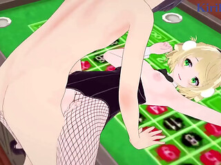 Shigure Ui (Bunny Girl) and Ito Life (Bunny Girl) intense sex. - VTuber Hentai