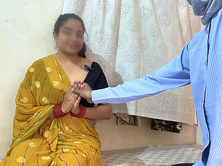 First Time Fuck Stepmother-in-law, Real Desi Big Boobs Sex with MILF