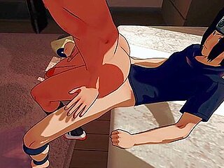 Naruto Yaoi - Naruto Enjoys Riding Sasukes Big Dick With Car Toon