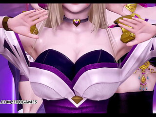 [MMD] Black Pink - How You Like That Hot Striptease Ahri Akali Evelynn Kaisa League of Legends KDA Uncensored Hentai