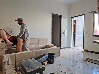 The Construction Worker Was Very Pleased When He Received a Visit From His Bosses at the Construction Site.