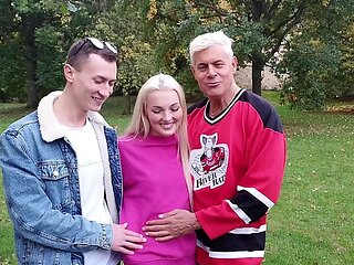 Throats stuffed and pulsing in wild threesomes