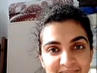 Horny indian milf stripping nude fingering pussy on webcam