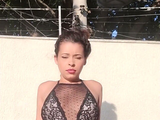 Training Semi-naked on the Balcony
