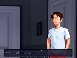 Summertime saga - Jenny had her baby. Johannes fucked Odette on the bike. Johannes fucked Roxxy