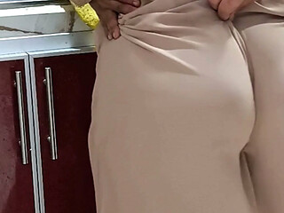 Fuck Stepmom Big Ass in Kitchen Hot MILF Anal Sex