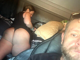 Fucking and Trucking. Husband and Wife on a Road Trip.