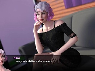 PC gameplay in The Red Room #7 with point-of-view POV bigboob cartoon