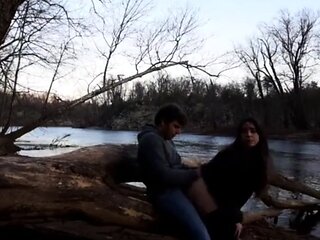 Outdoor Sex with my 18yo Amateur Girlfriend
