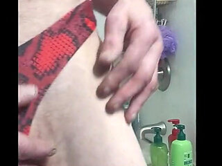 Cdmichelle Playing in the Shower Wearing Sexy Swimsuit