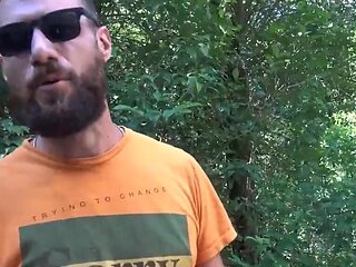 Holding the camera and recording his partner giving a BJ