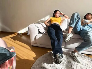 Hot Latina Lesbians Wrestle with Smelly Feet - Foot Fetish Catfight