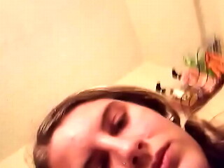 Anal dildo play