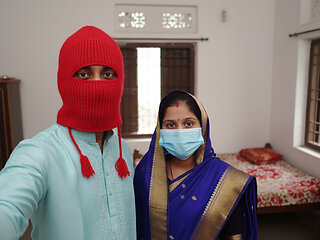 New married indoor Desi Indian