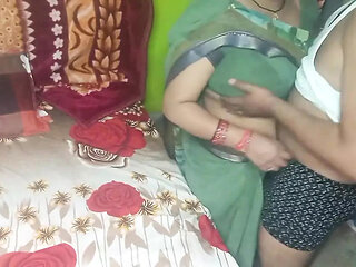 Indian Beautiful Bhabhi Having Romance with Her Husband.