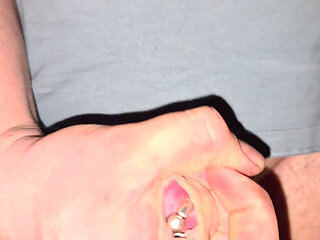 Cum dripping from my piercings