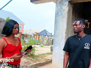 She came to visit her boyfriend but unfortunately he was not around,she met the boyfriend neighbor who has been crushing on her,he offered her money so he can fuck her and she agreed