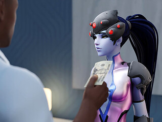Slut Widowmaker Sells Tight Anal for Cash BBC