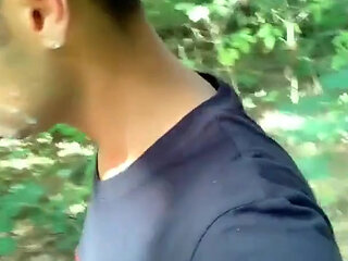 Boy Walks with Cum Mess on Face but He Need to Hide Because Someone Comes