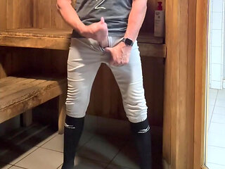 Alpha fun in the locker room with JockDad87 part 3