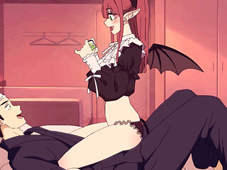 My Redhead Girlfriend told Me She is a Succubus - Marin x Kitagawa San (Anime Hentai)