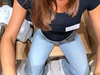 (DIA ITA) I FUCKED a SALESWOMAN IN THE FITTING ROOM and FUCKED her ASS after her shift