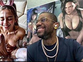TRANS WOMAN HARLEY QUINN GETS A FACIAL CUMSHOT