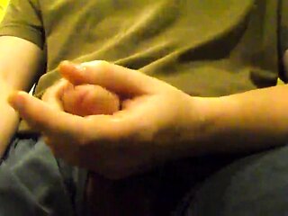 Massaging Big Cock with Oil until Intense Orgasm