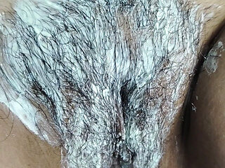 Desi Bhabhi's Clean Hair Pussy