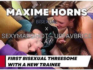 4k - First Bisexual Bareback Threesome With A Trainee