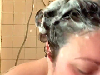 Curvy MILF in the Bath & Shower
