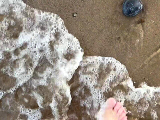 Barefoot Walking on the Beach Sfw