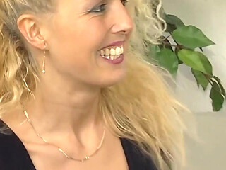 Blonde Nympho Is Happy That the Boss Wants to Fuck Her!