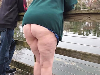 Hot BBW Meets Stranger In The Park And Sucks His Cock!