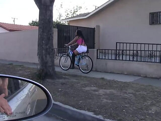 Hot young brunette takes a big cock in her sexy body