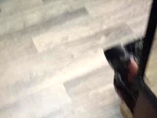 Dominant male beats and bites busty amateur's boobs