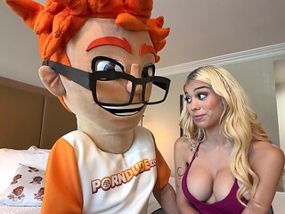 Tattooed blonde Lilith Grace gave the best handjob and blowjob then took a messy facial like a pro