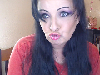 Big Glittered Lip Gloss Duck Lips Smelling