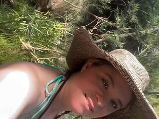 Bikini Stepmom by the Creek